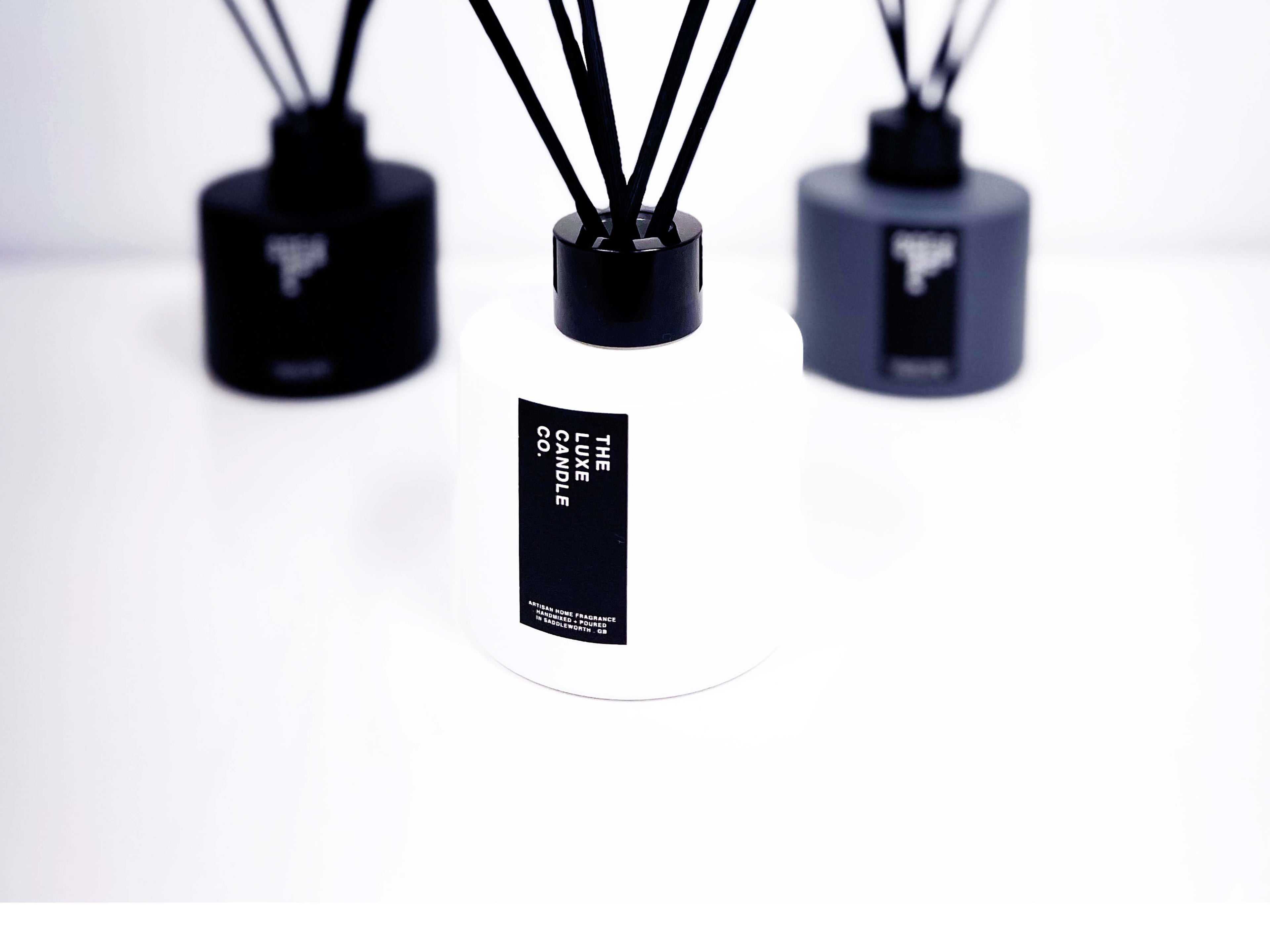 Monochrome modern contemporary home fragrance LUXURY reed diffusers