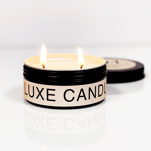 Black and blush soy candle | The Luxe Candle Co