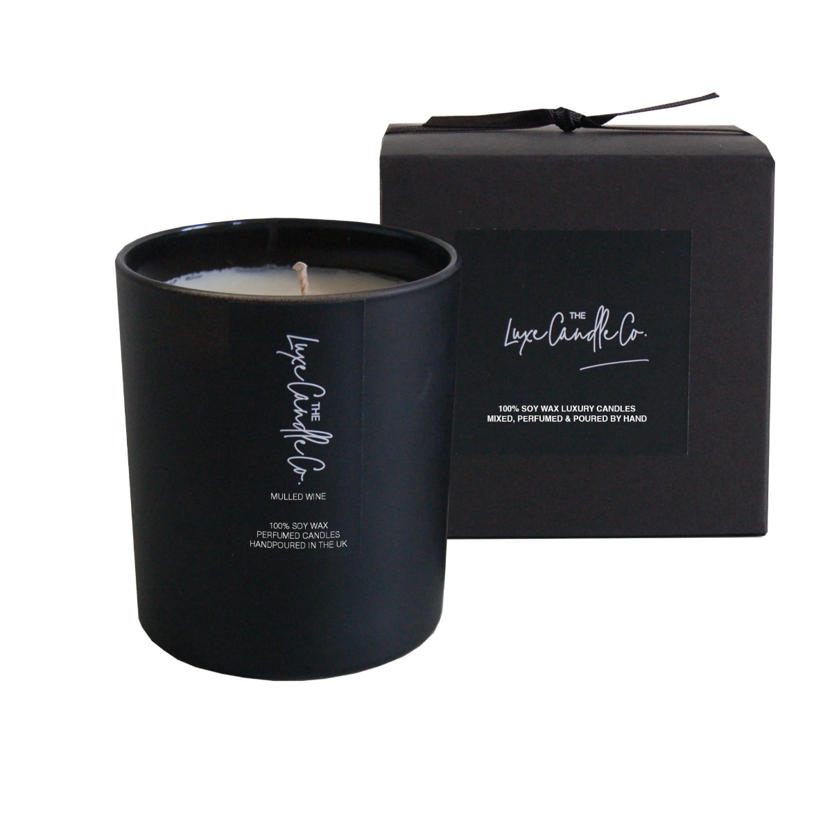 Black Mulled wine soy wax candle