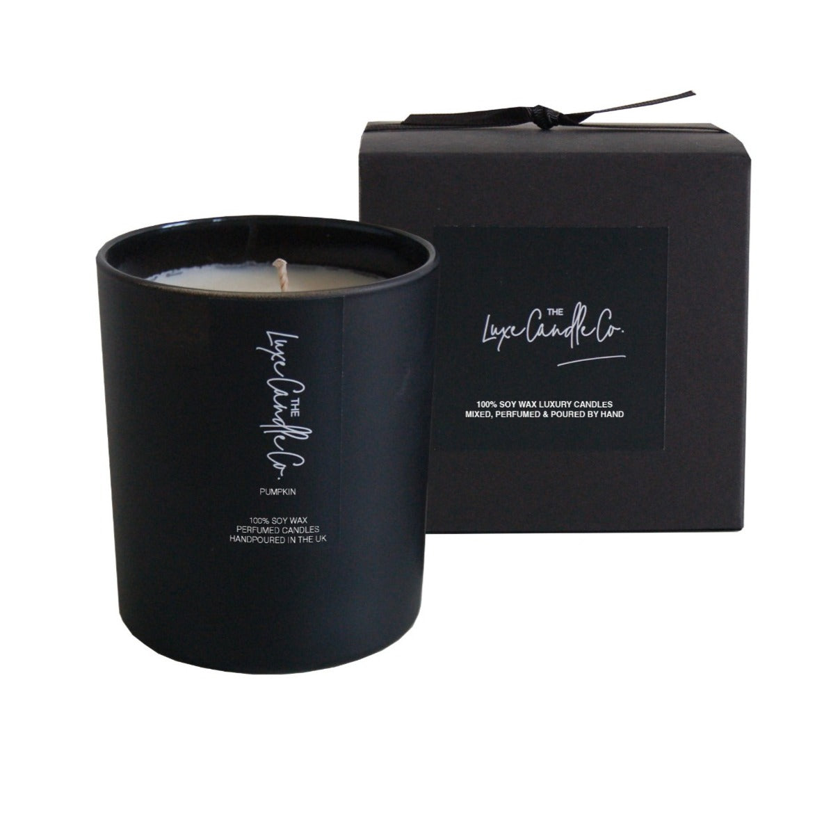 Black pumpkin scented candles | The Luxe Candle Co
