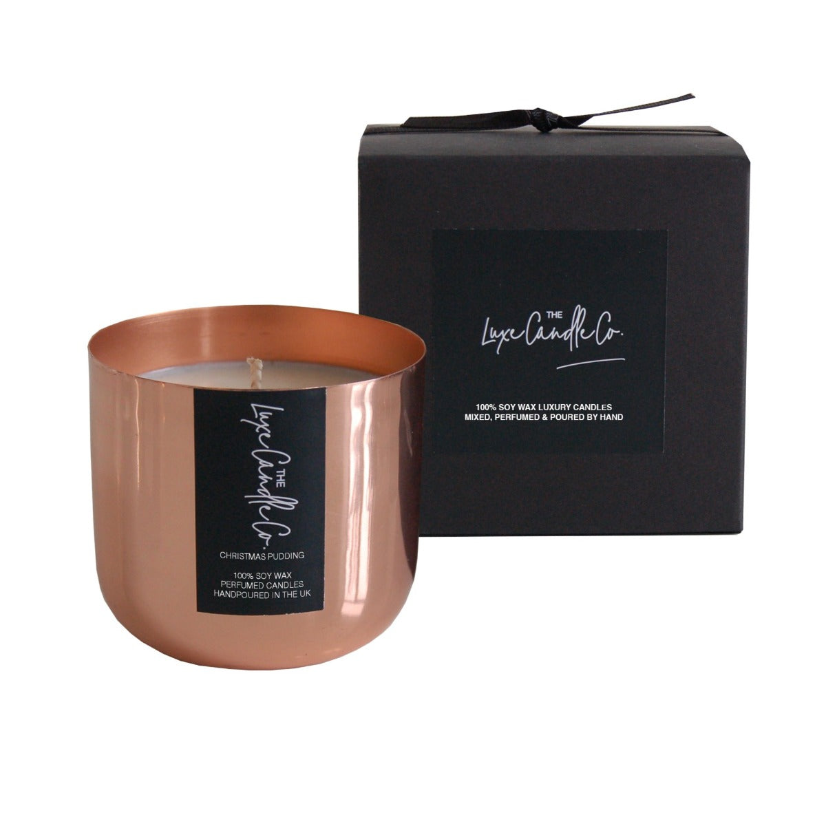 Copper Christmas Pudding scented soy wax candle | by The Luxe Candle Co