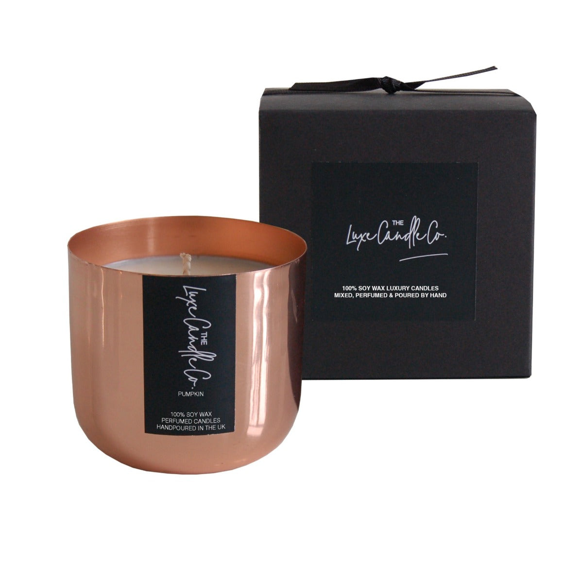 Copper pumpkin scented candles | The Luxe Candle Co