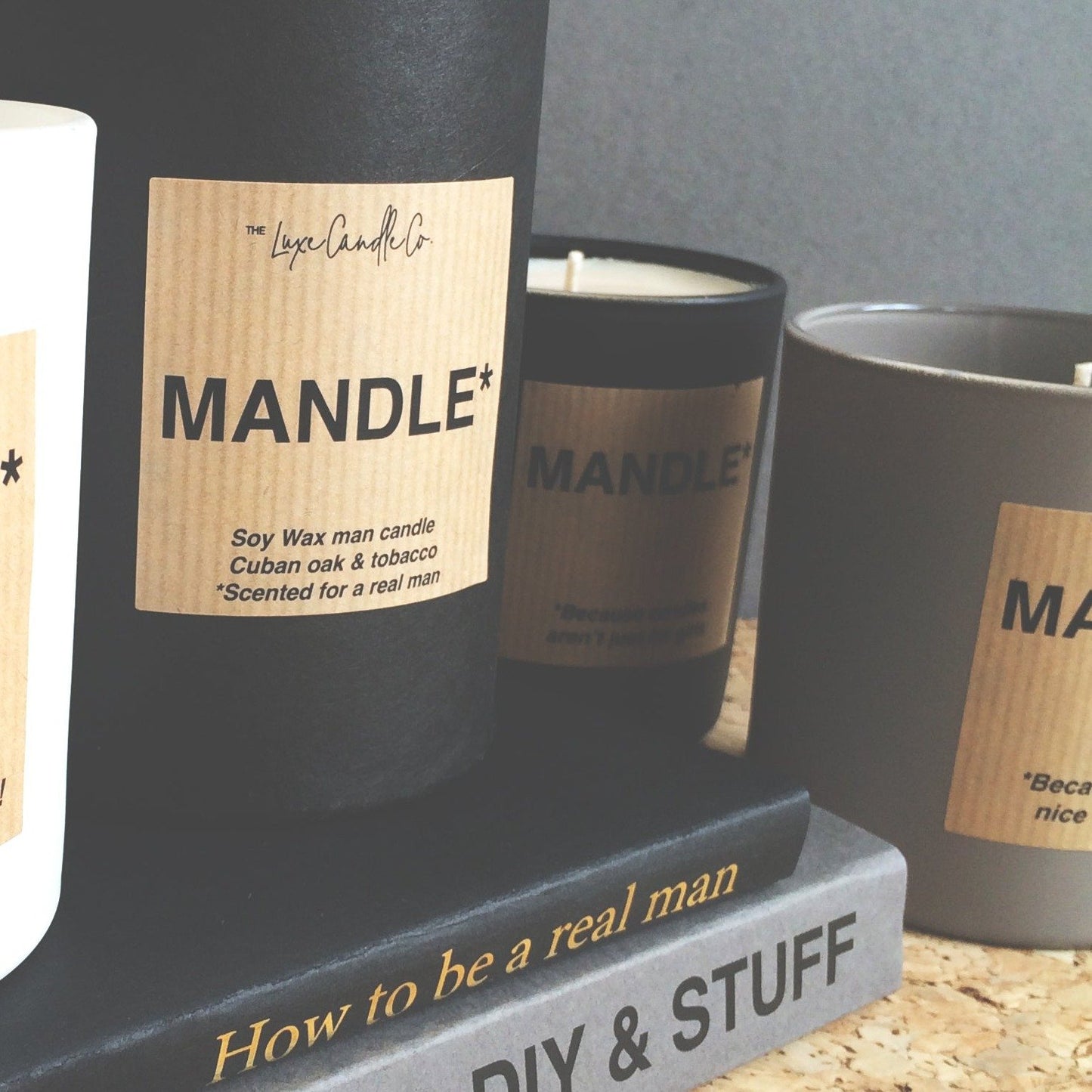 Mens candle gifts - Christmas, Fathers Day, his birthday