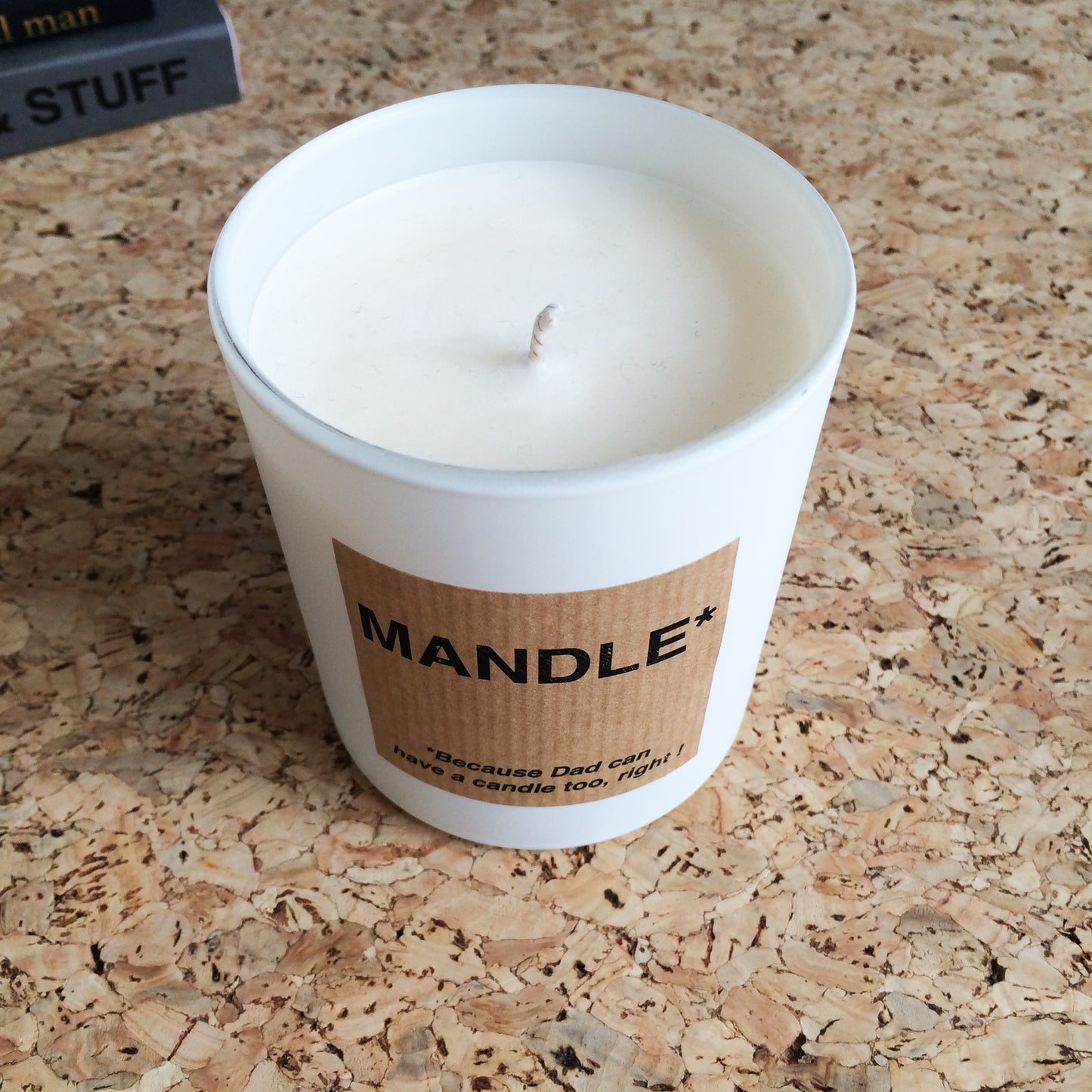 Man Candle . The Mandle . Modern . White