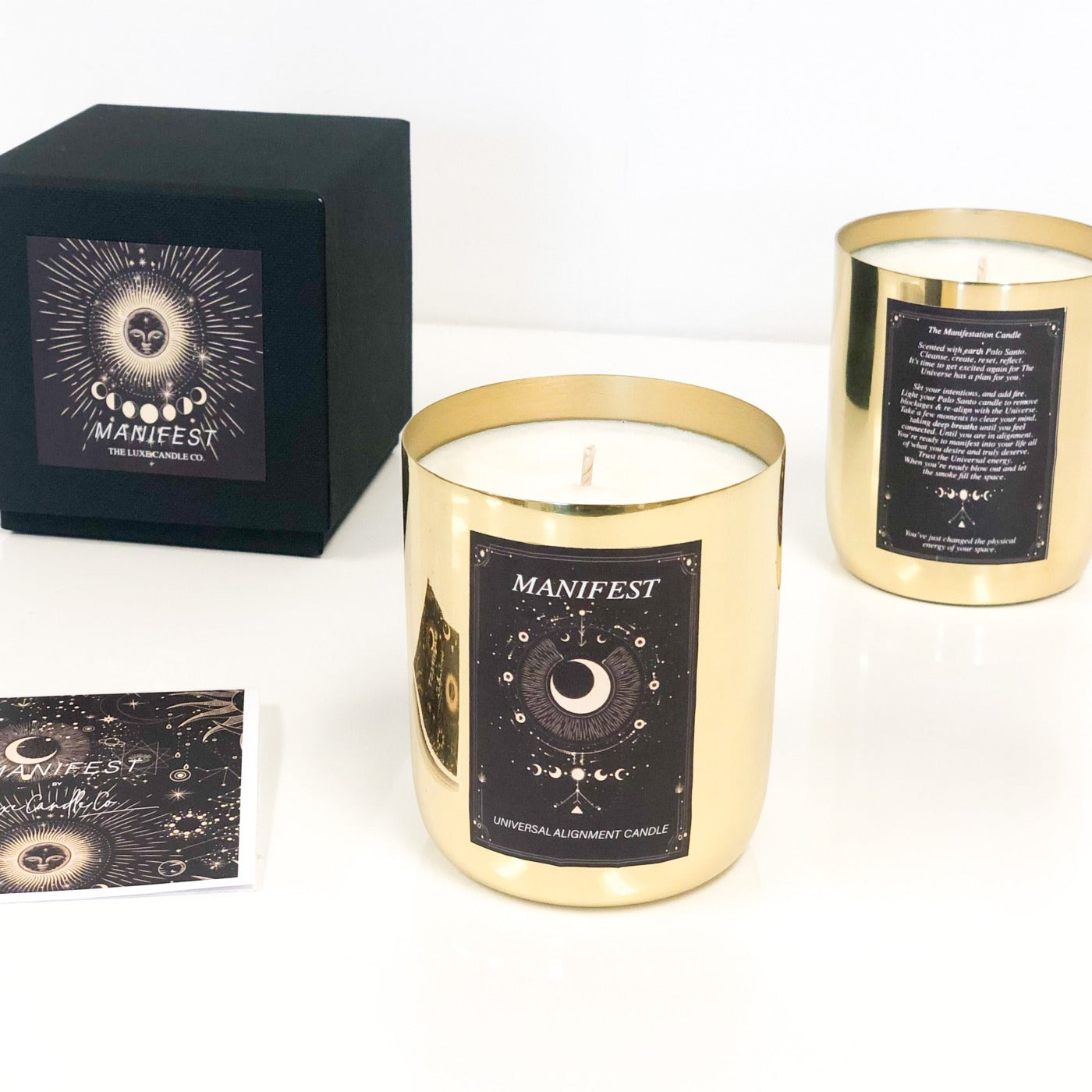 Universal energy alignment candles by The Luxe Candle Co
