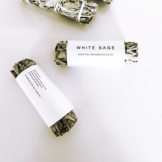 Sage sticks - Californian white sage smudging stick to cleanse and purify - The Luxe Candle Co Wellness + Self Care Collection