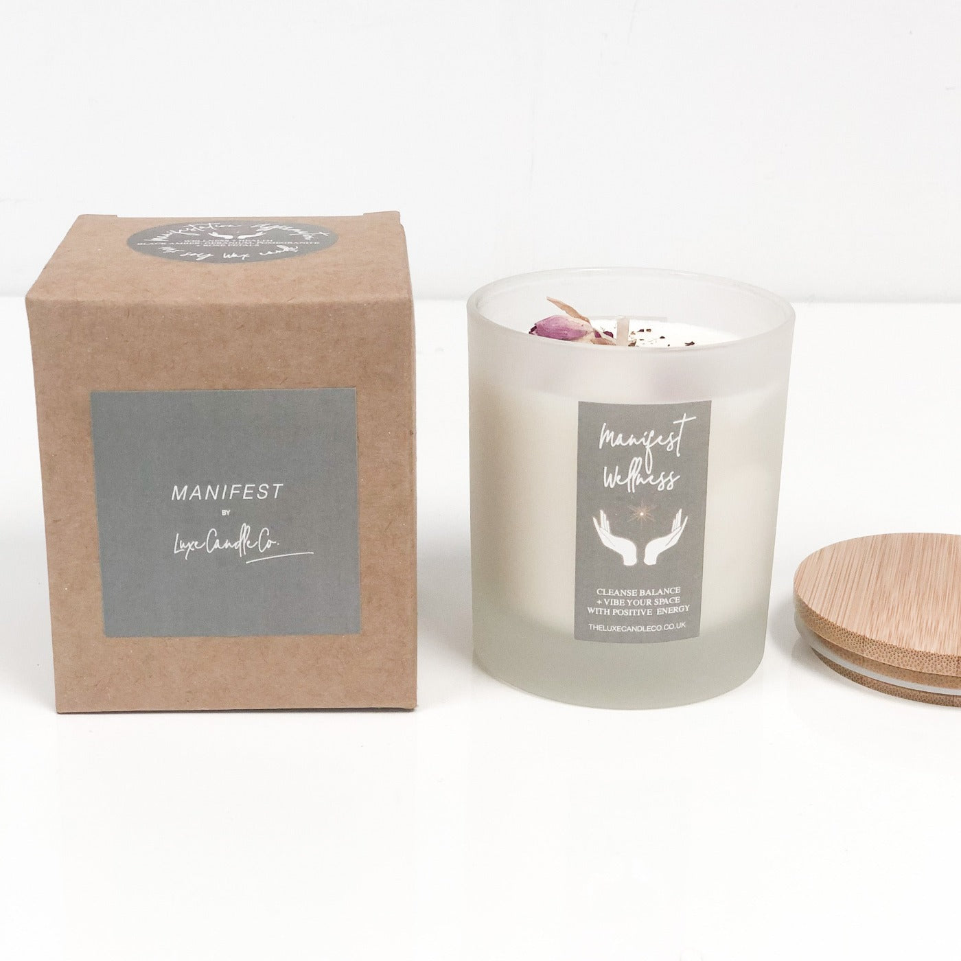 Manifest Health Candle | Wellness Candle to manifest wellness, health, vitality, energy boost | The Luxe Candle Co