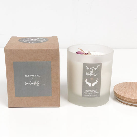 Manifest Health and wellness candle | The luxe candle co