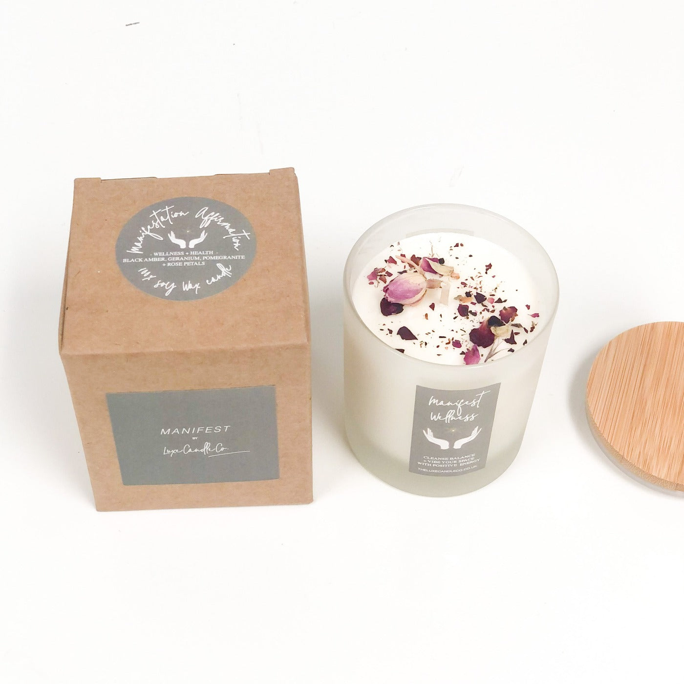 Manifest Health + Wellness Candle . Scented Soy Wax Candle