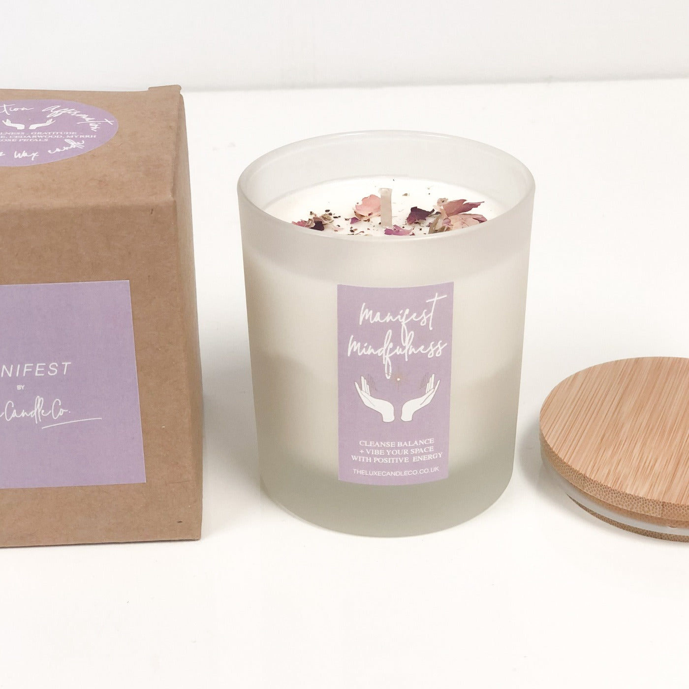 Manifest Mindfulness & Gratitude Candle | Wellness Candle to manifest mindfulness and gratitude | The Luxe Candle Co