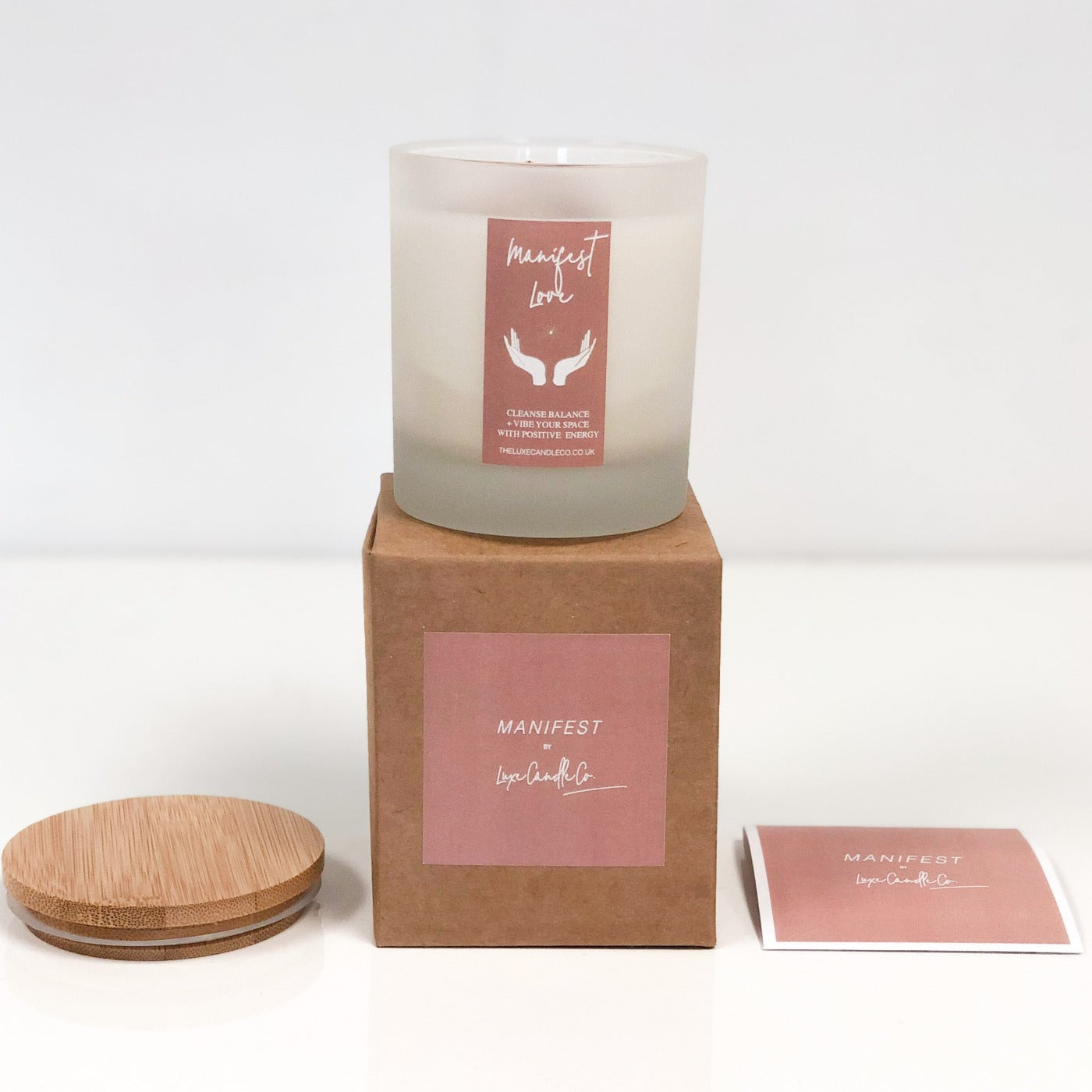 Love Affirmation candle for self love, confidence and friendship | The Luxe Candle Co.