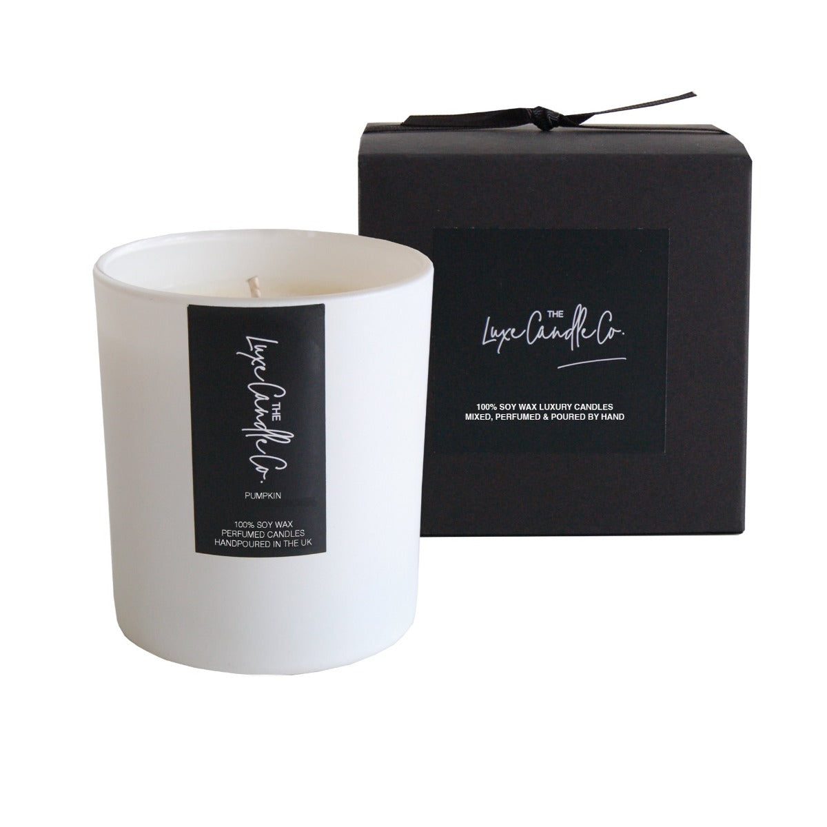White pumpkin scented candles | The Luxe Candle Co