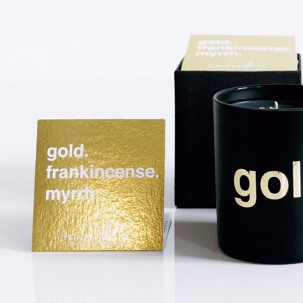 Fancy candles - The 24k gold leaf candles by The Luxe Candle Co.