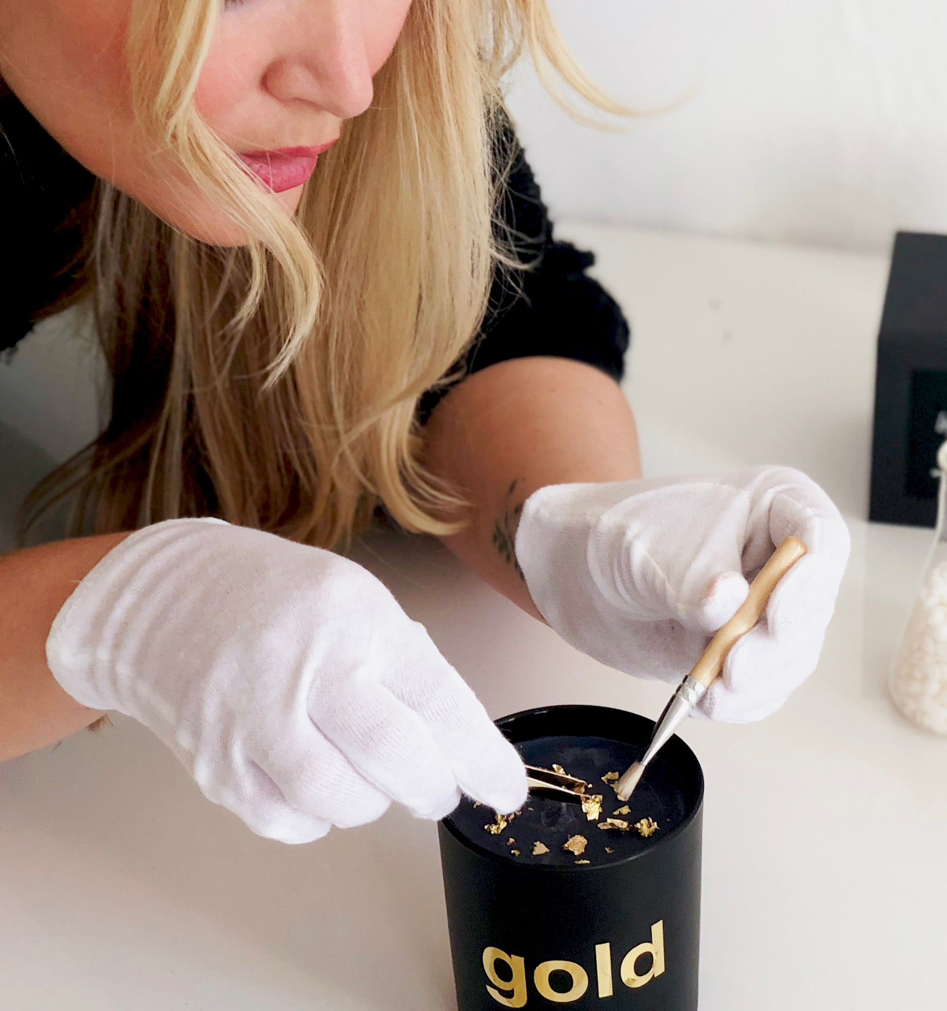 The best candle ever 24 k gold leaf