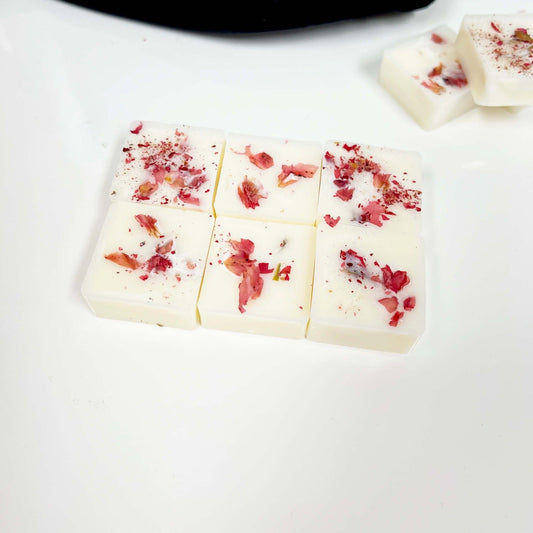 botanical rose petal scented soy wax melts