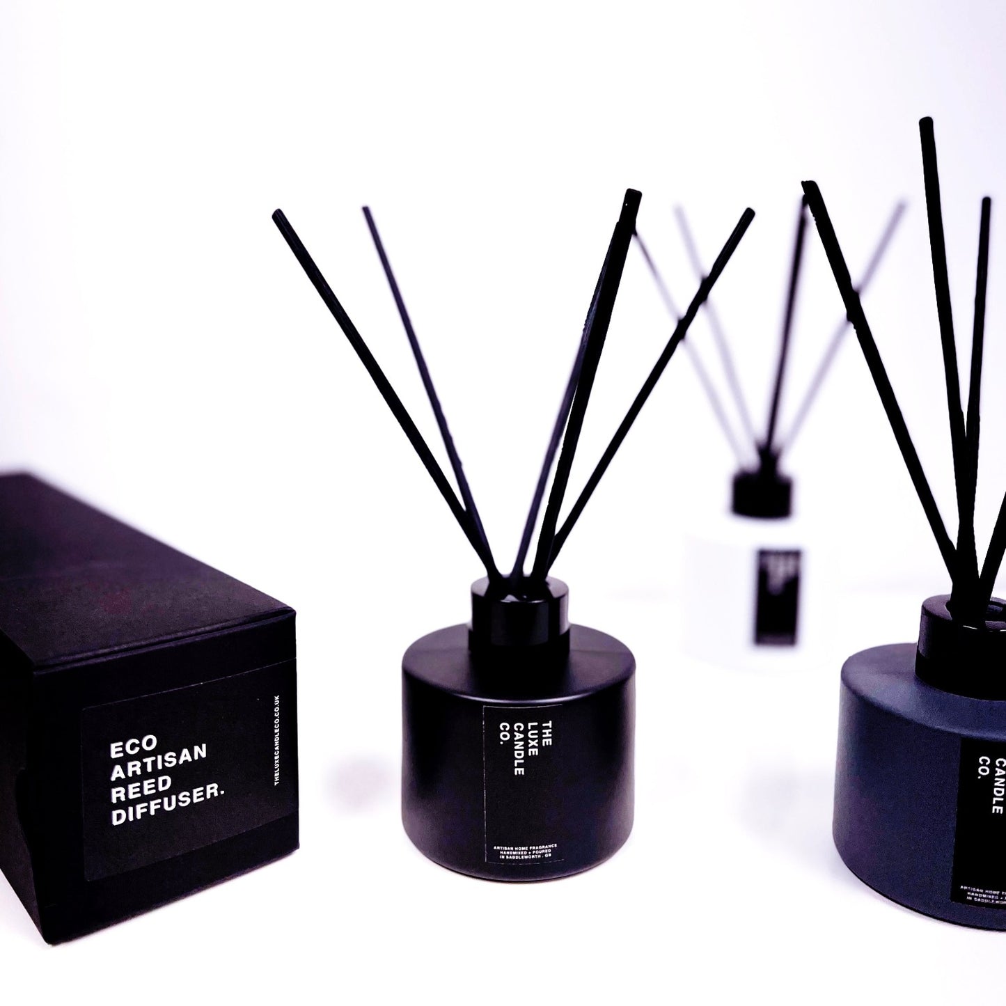 Eco artisan reed diffusers by The Luxe Candle Co