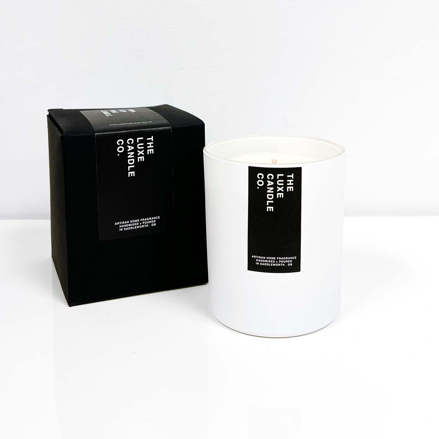 Cotton white candle - luxury scented candles